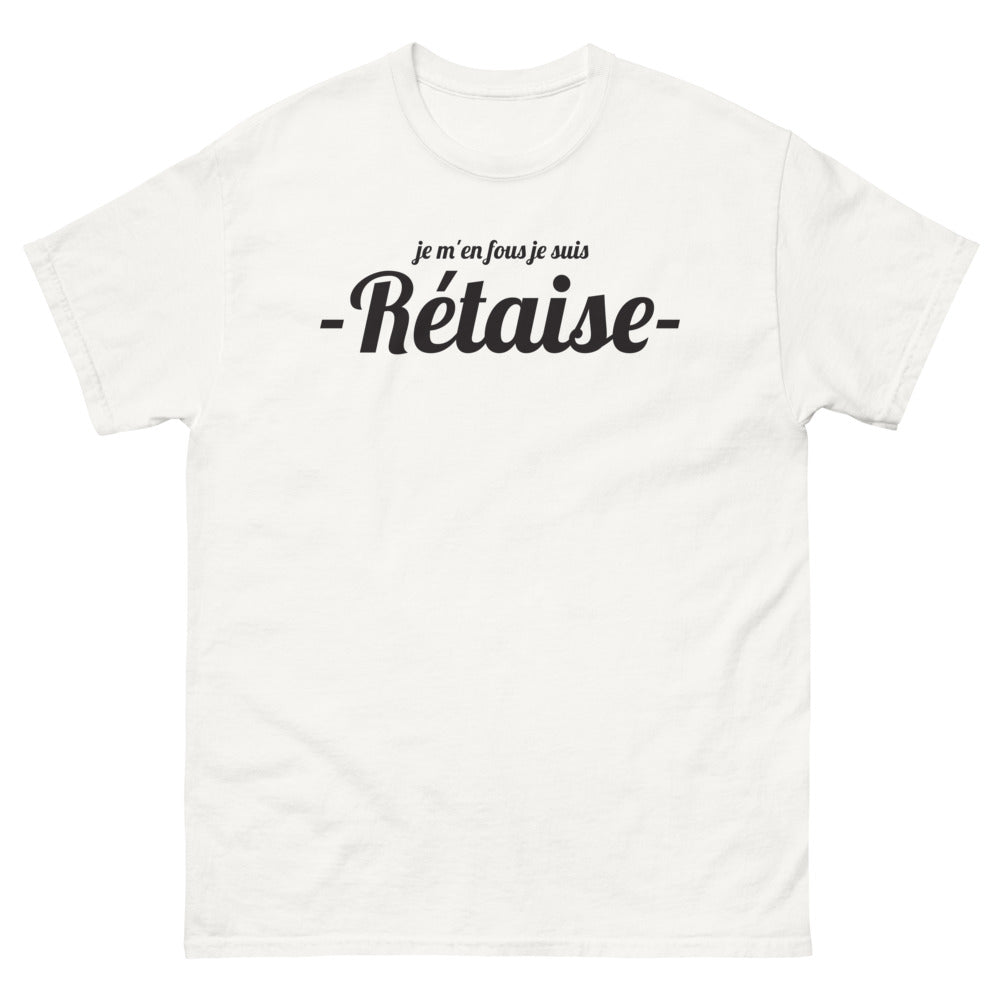 T-shirt Île de Ré blanc - Je m'en fous, je suis Rétaise
