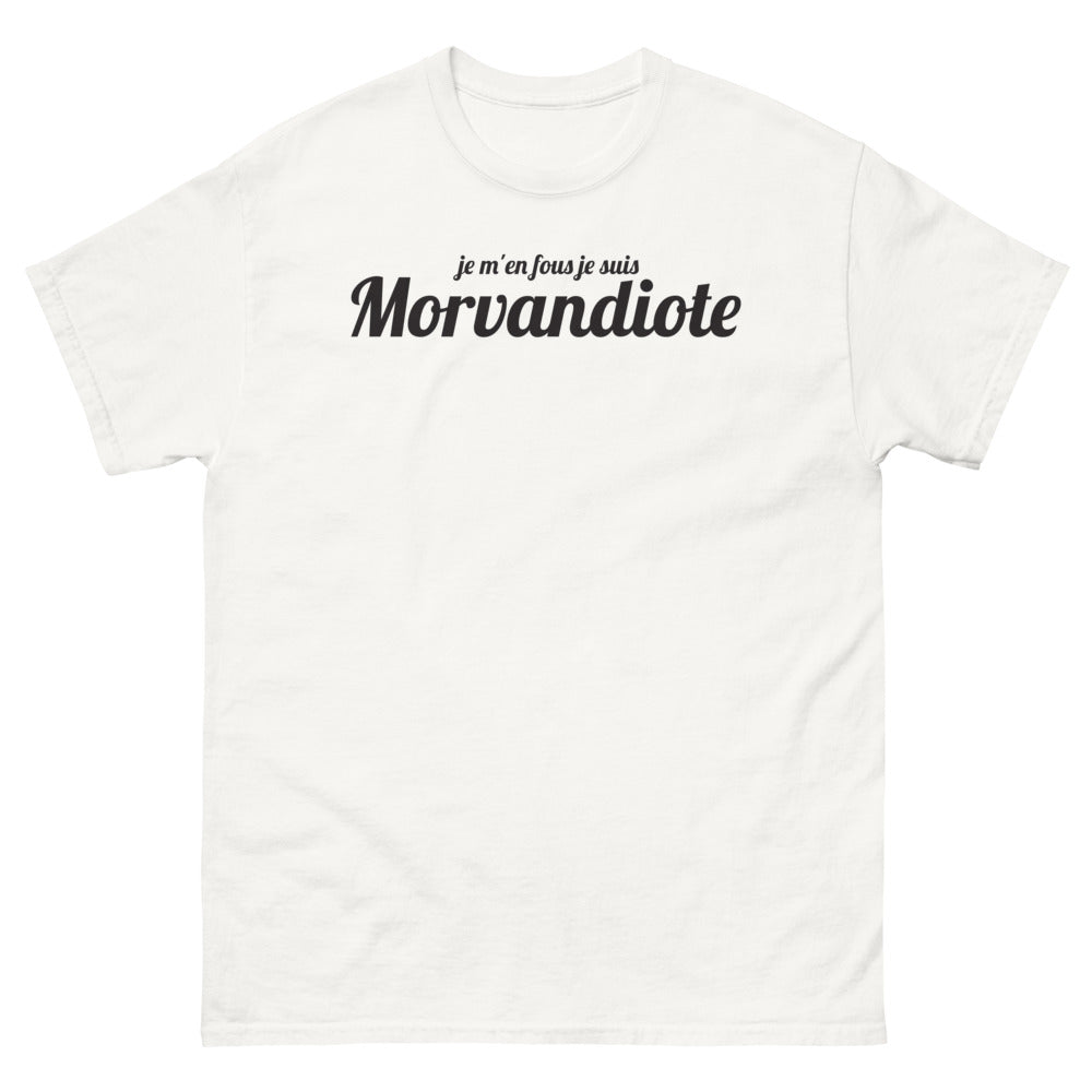 T-shirt Morvandiote blanc - Je m'en fous, je suis Morvandiote