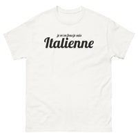 Thumbnail for T-shirt Italie blanc - Je m'en fous, je suis Italienne