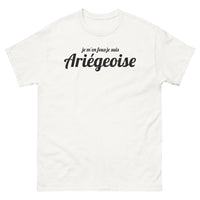 Thumbnail for T-shirt Ariège blanc - Je m'en fous, je suis Ariégeoise
