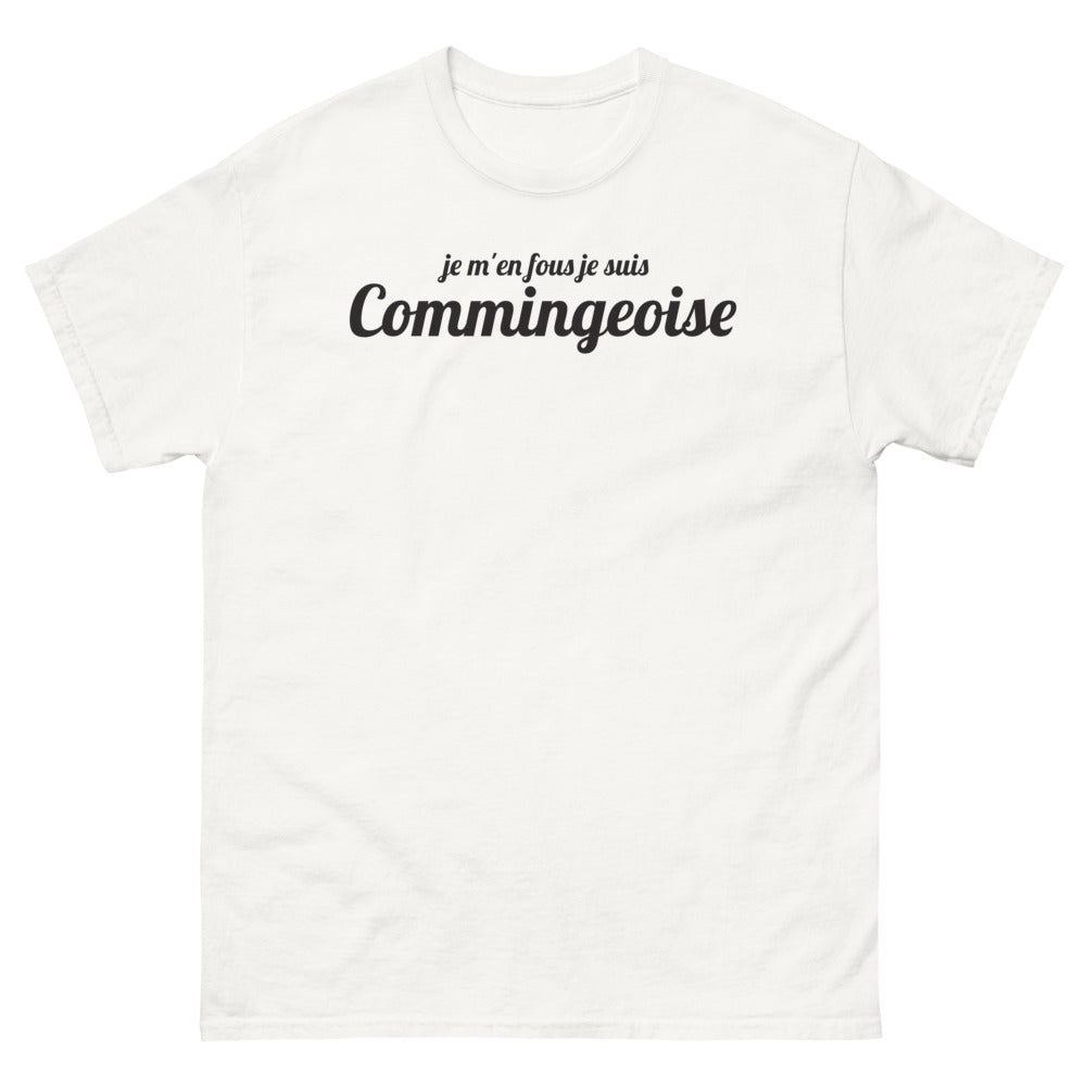 T-shirt Comminges blanc - Je m'en fous, je suis Commingeoise