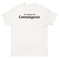 Thumbnail for T-shirt Comminges blanc - Je m'en fous, je suis Commingeoise