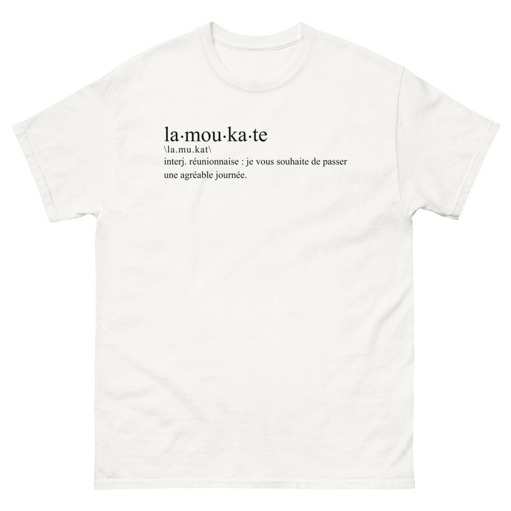 T-shirt Réunionnais blanc - L'Art de dire Bonjour en Douceur