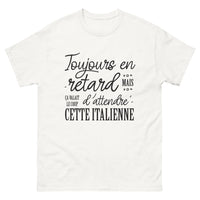 Thumbnail for T-shirt Italie blanc - Toujours en retard mais ça valait le coup