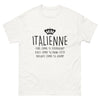 T-shirt Italie blanc - Forte comme le peperoncino, douce comme la panna cotta