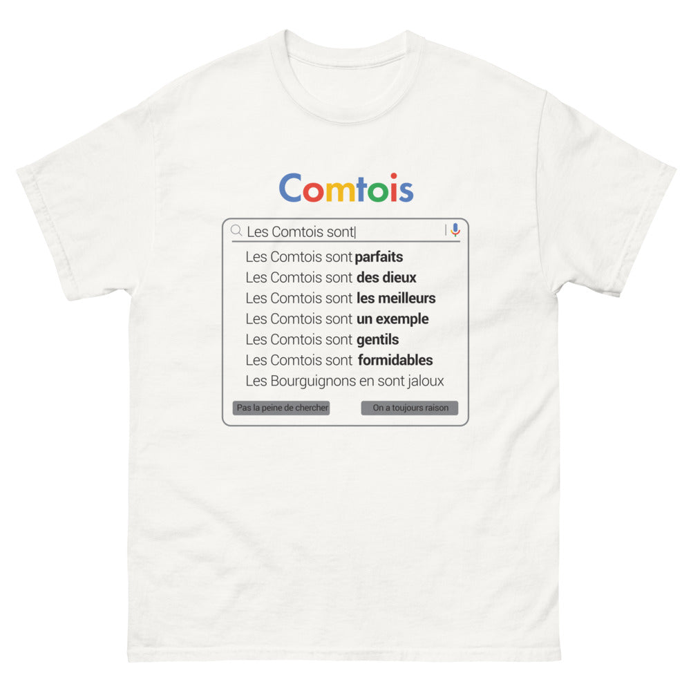 T-shirt Franche-Comté blanc - Les Comtois sont parfaits