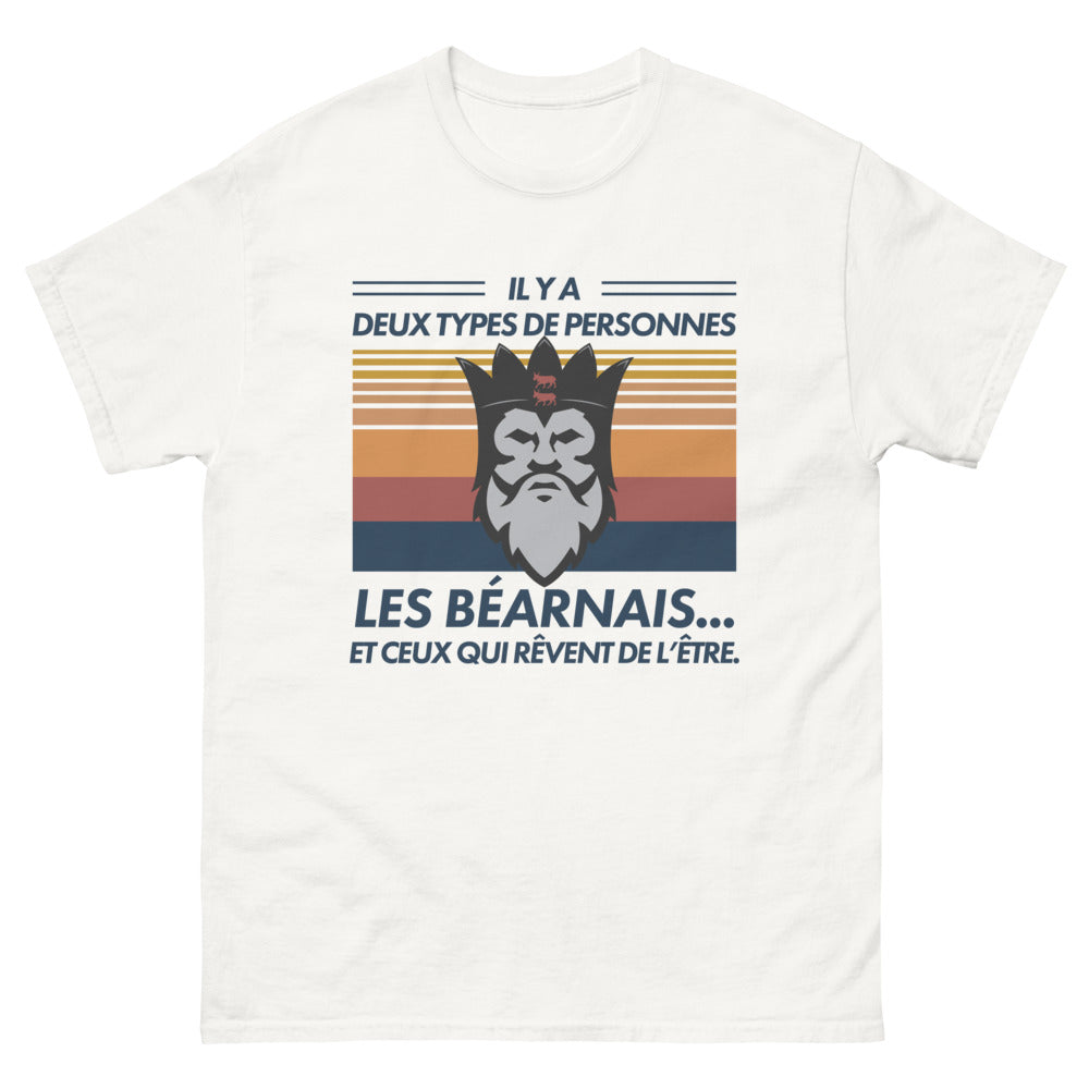 T-shirt Béarnais blanc - Il y a deux types de personnes