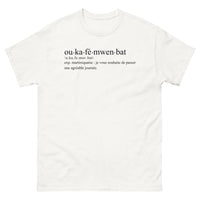 Thumbnail for T-shirt Martinique blanc - Où Ka Fé Mwen Bat