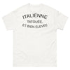 T-shirt Italie blanc - Italienne, Tatouée et Bien Élevée