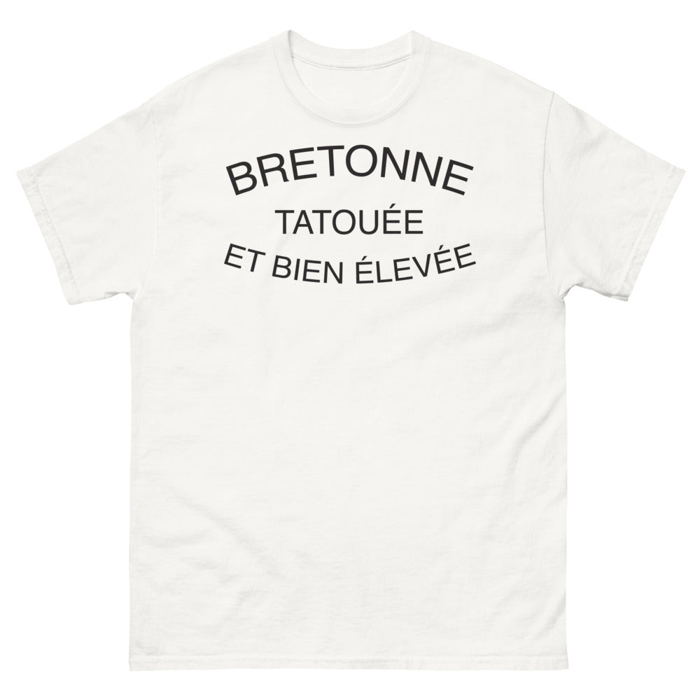 T-shirt Bretagne blanc - Bretonne Tatouée et Bien Élevée