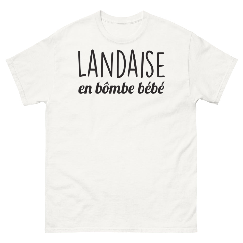 T-shirt Landes blanc - Landaise en Bombe