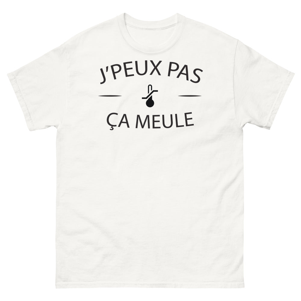 T-shirt humour bricolage blanc - Je peux pas, ça meule
