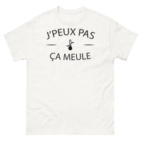 Thumbnail for T-shirt humour bricolage blanc - Je peux pas, ça meule