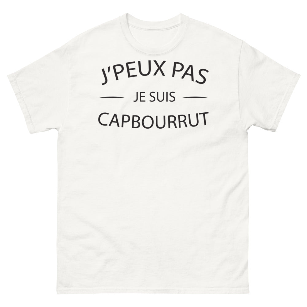 T-shirt Sud-Ouest blanc - J'peux pas, je suis Capbourrut
