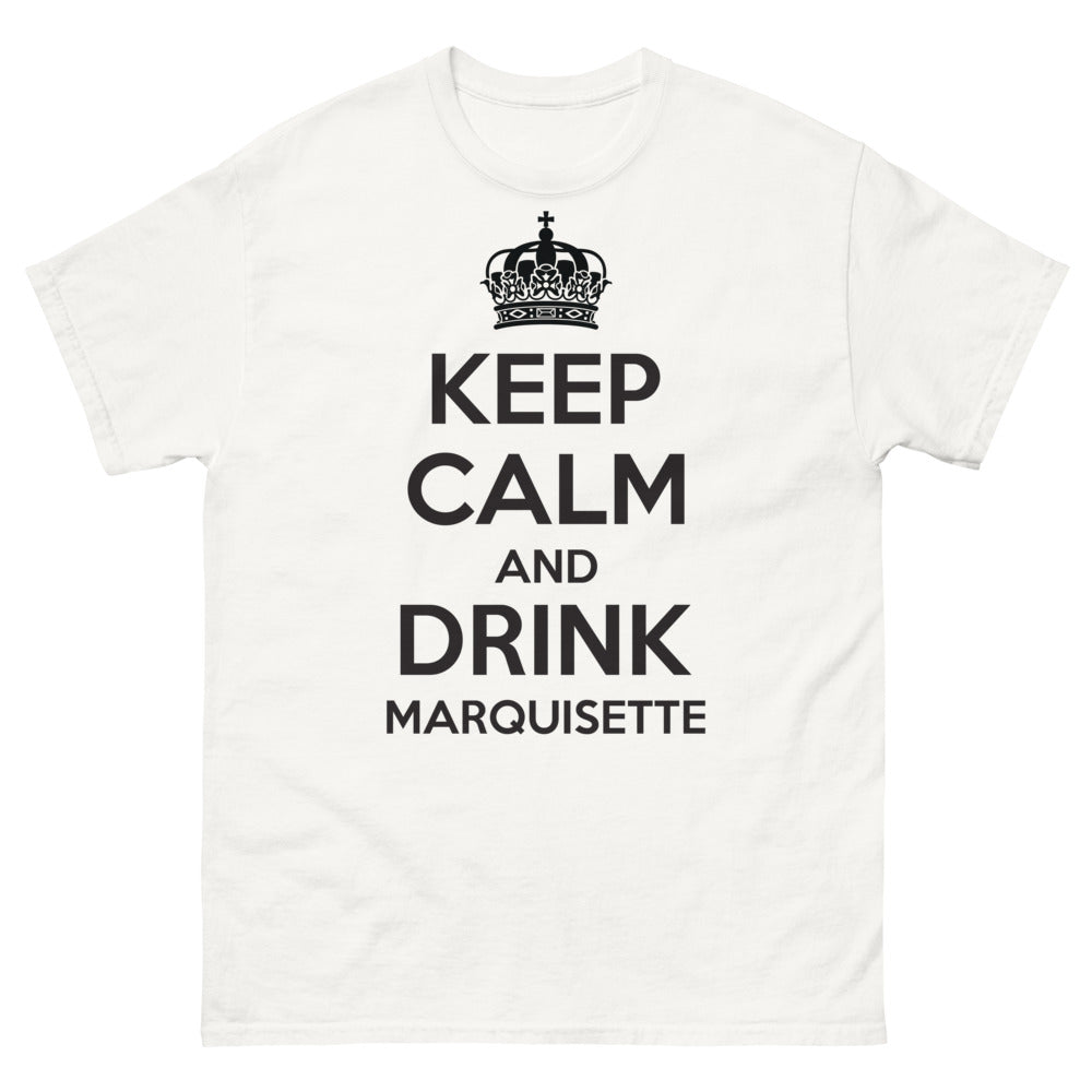 T-shirt Provence blanc - Keep calm et buvez de la marquisette