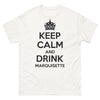 T-shirt Provence blanc - Keep calm et buvez de la marquisette