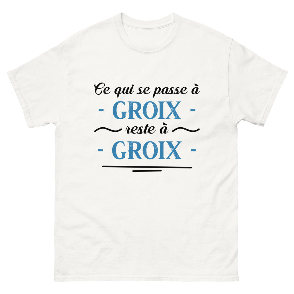 T-shirt Groix blanc - Ce qui se passe à Groix reste à Groix
