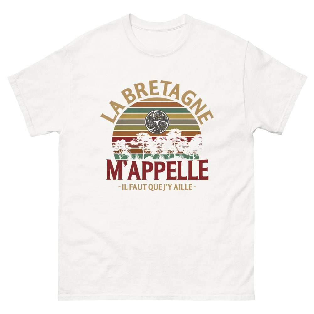 T-shirt Bretagne blanc - La Bretagne m'appelle