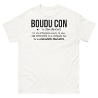 Thumbnail for T-shirt Ariège blanc - Boudu con, expression du sud-ouest