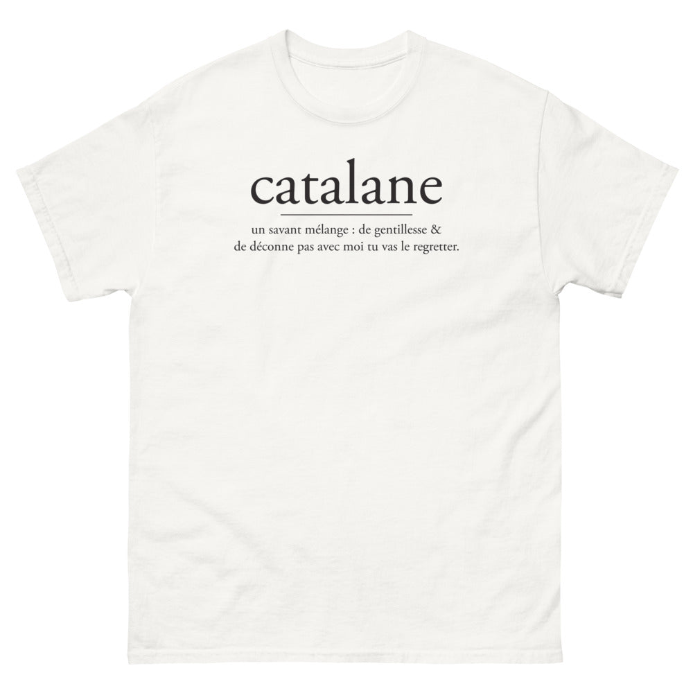 T-shirt Catalogne blanc - Un savant mélange de gentillesse