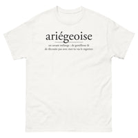 Thumbnail for T-shirt Ariège blanc - Un mélange de gentillesse et caractère