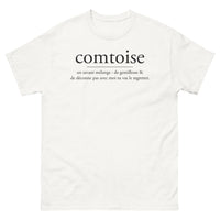 Thumbnail for T-shirt Comtois blanc - L'alliance de la gentillesse et du ne-pas-déconner