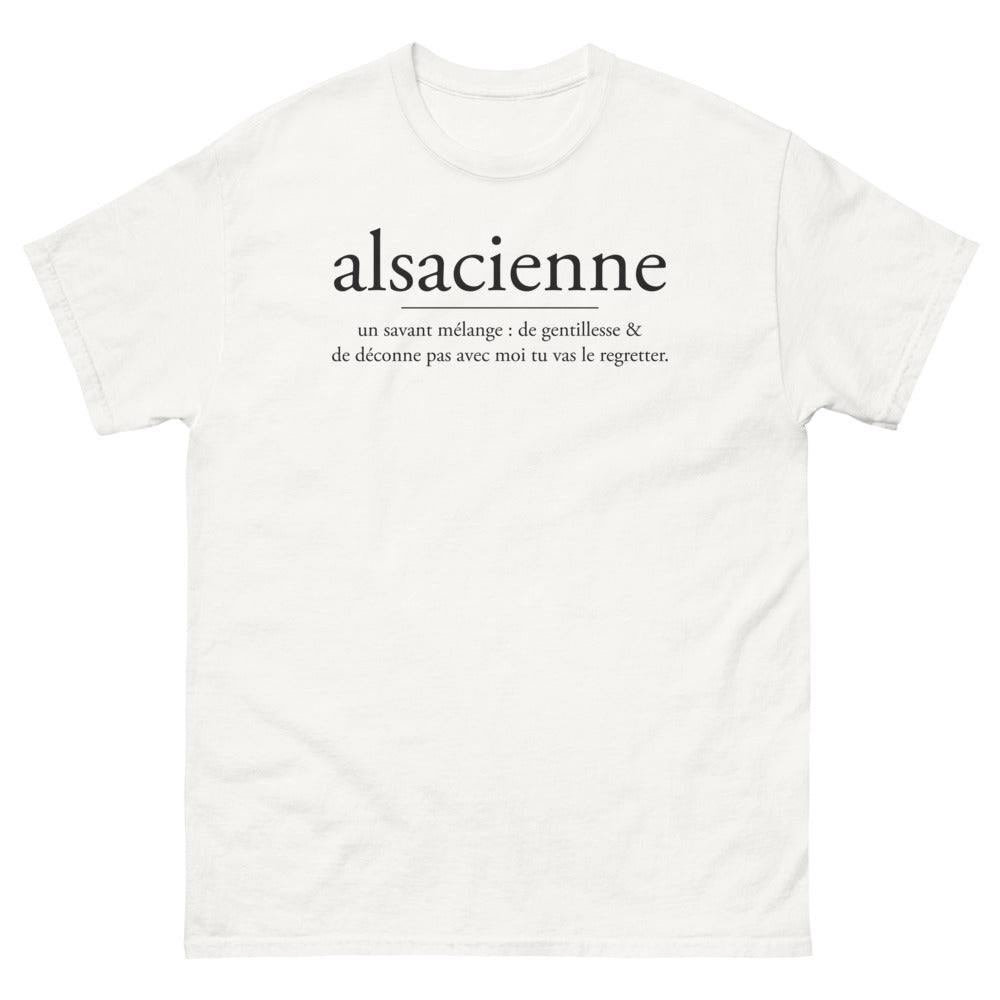 T-shirt Alsace blanc - Un savant mélange de gentillesse et de caractère