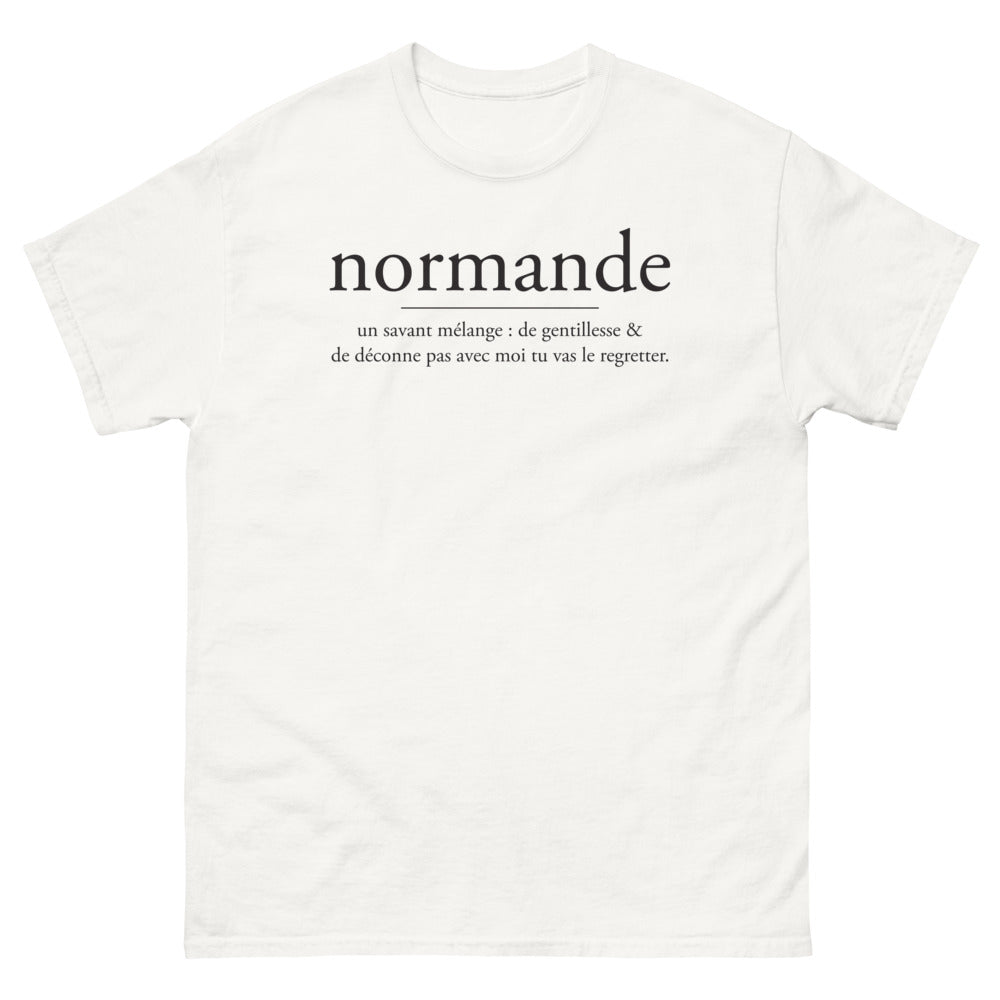 T-shirt Normande blanc - Un savant mélange de gentillesse