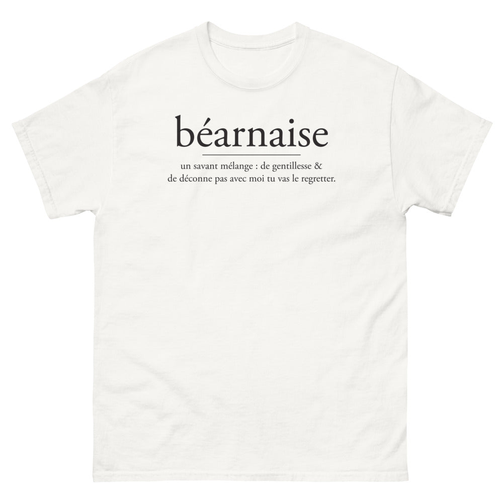 T-shirt Béarnais blanc - Un mélange de gentillesse et de caractère