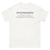 Thumbnail for T-shirt Aveyron blanc - Un mélange de gentillesse et humour