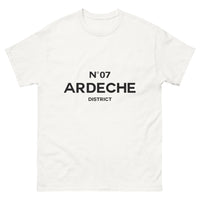 Thumbnail for T-shirt Ardèche blanc - hommage humoristique à la région