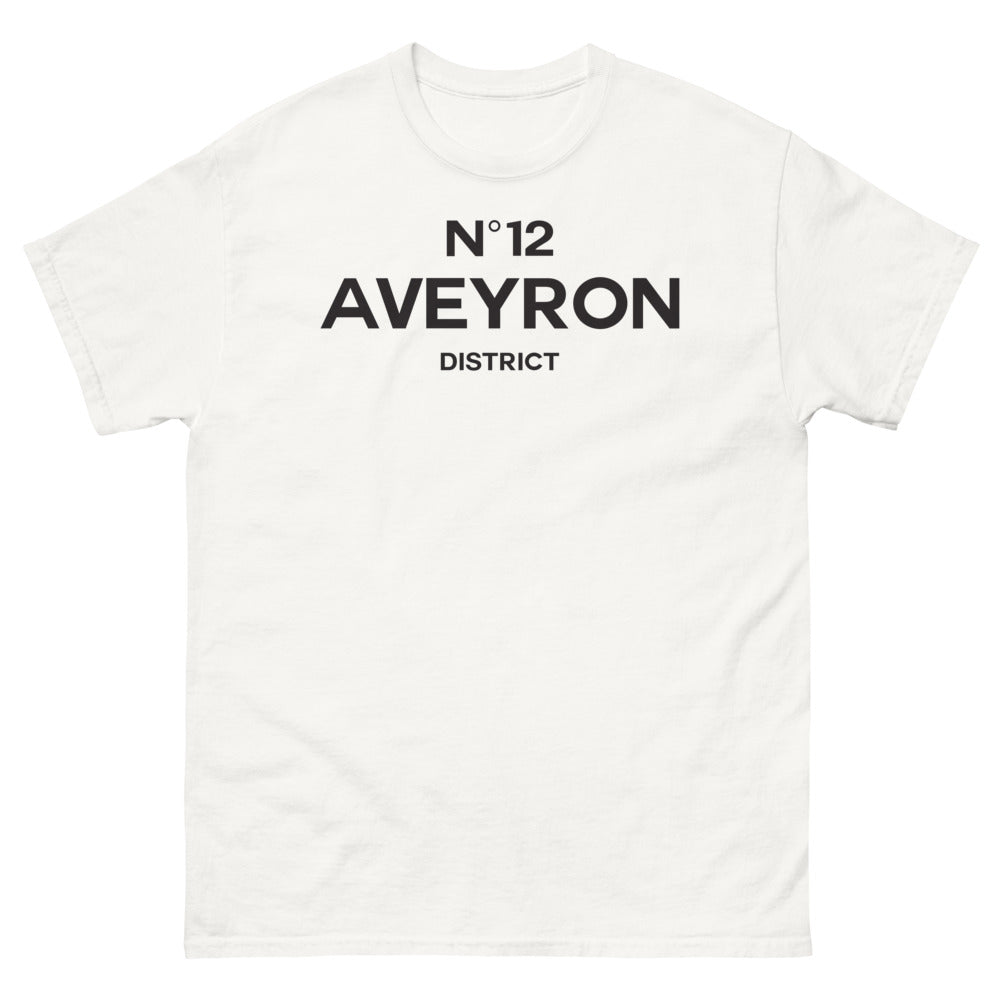 T-shirt Aveyron blanc - Fierté et charme local