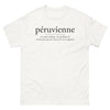 T-shirt Péruvienne blanc - Un savant mélange de gentillesse et de caractère
