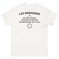 Thumbnail for T-shirt Normand blanc - Les Normands ont une descente incroyable