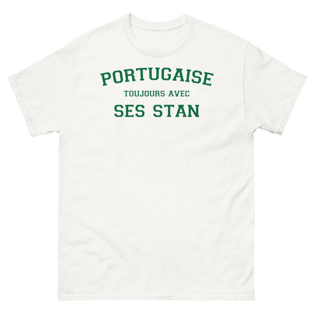 T-shirt Portugal blanc - Portugaise Toujours avec ses Stan