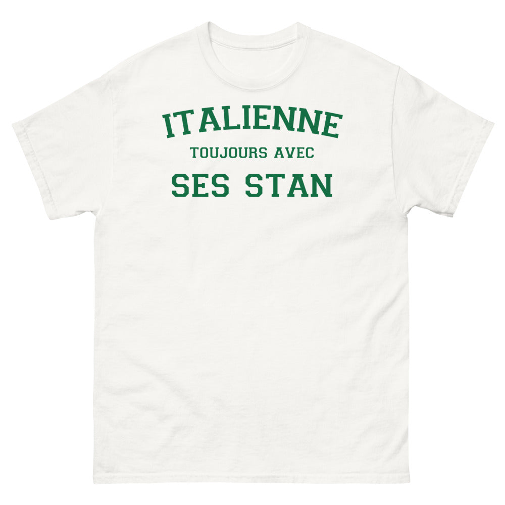 T-shirt Italie blanc - L'Italienne et ses Stan