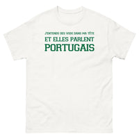 Thumbnail for T-shirt Portugal blanc - Je parle portugais dans ma tête