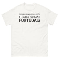 Thumbnail for T-shirt Portugal blanc - J'entends des voix en portugais