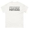 T-shirt Portugal blanc - J'entends des voix en portugais