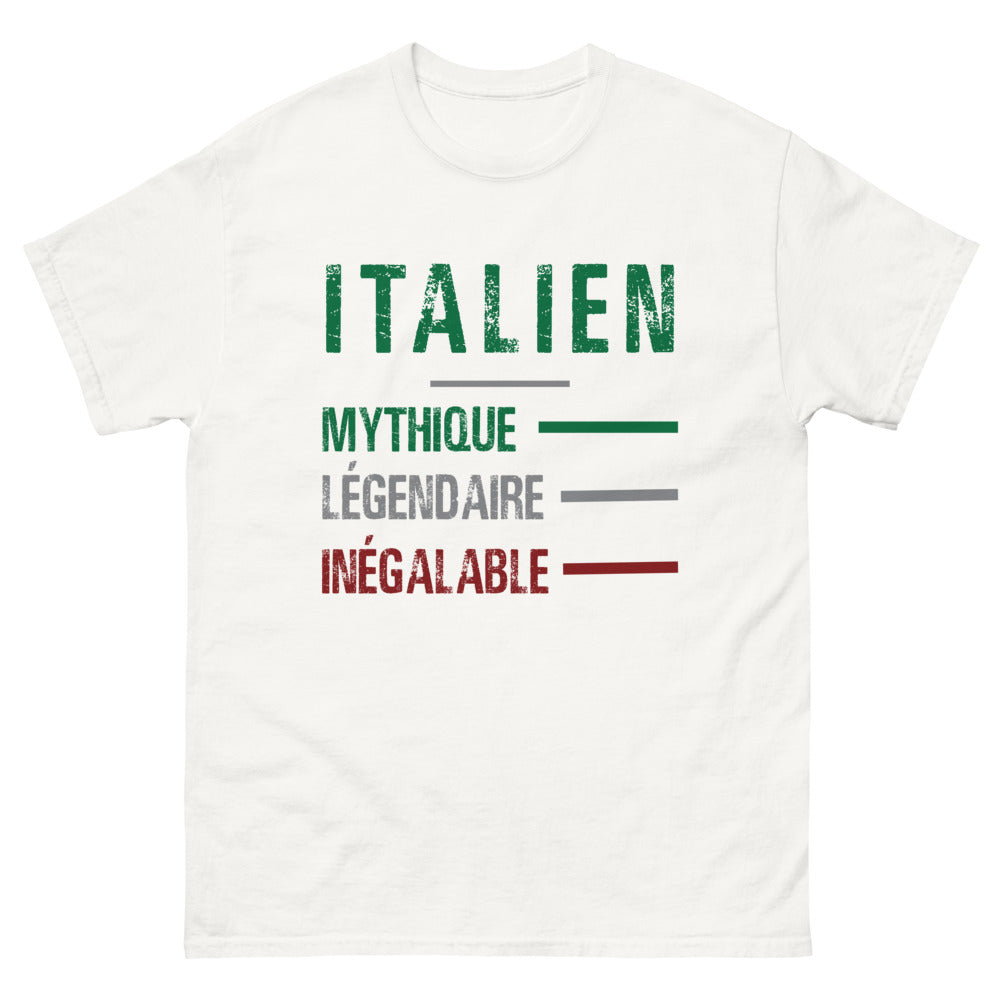 T-shirt Italie blanc - L'élégance intemporelle des Italiens
