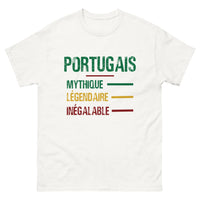Thumbnail for T-shirt Portugal blanc - design mythique et légendaire