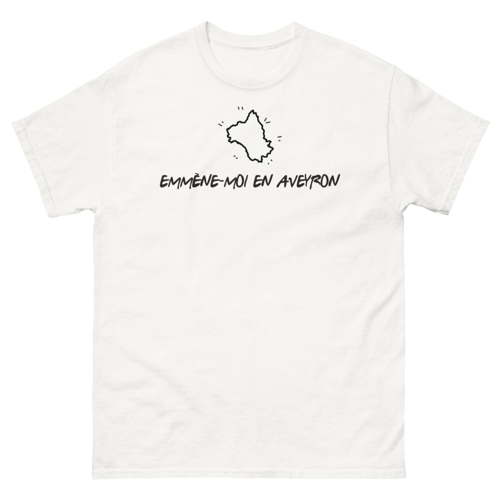 T-shirt Aveyron blanc - Emmène-moi en voyage nostalgique