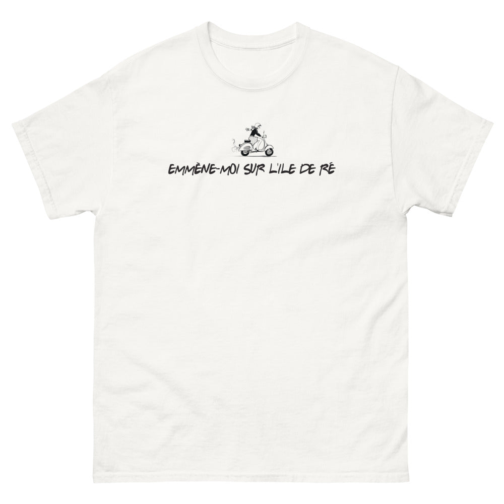T-shirt Île de Ré blanc - Emmène-moi sur l'île