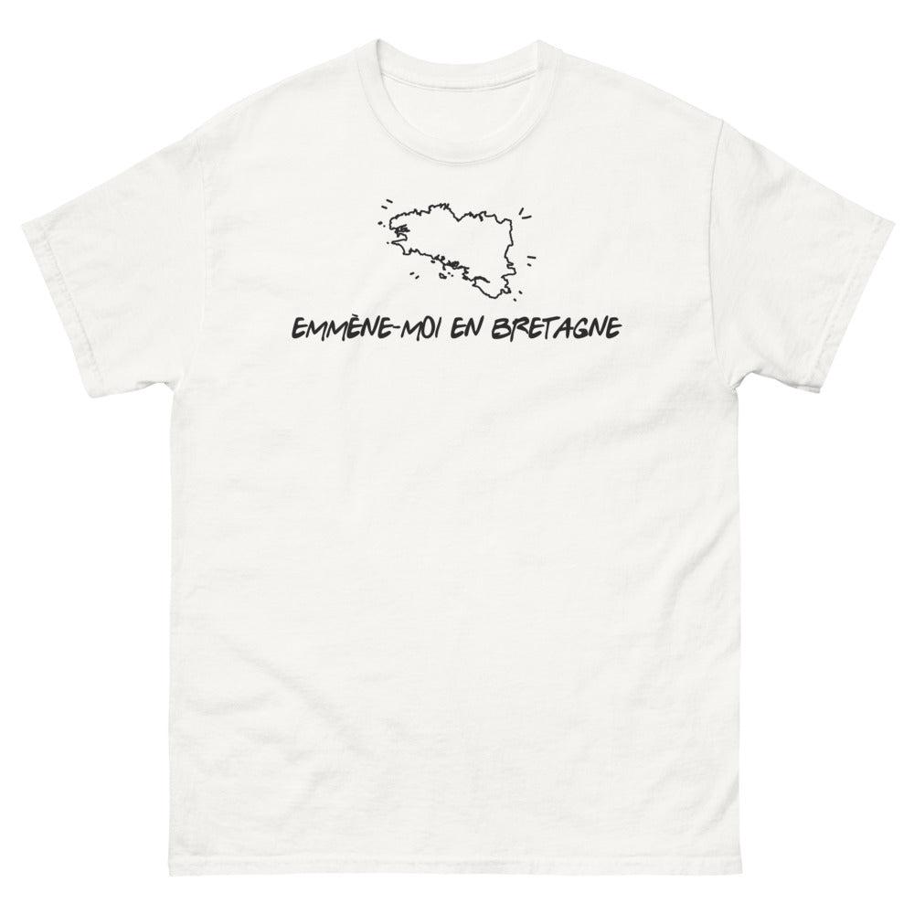 T-shirt Bretagne blanc - Emmène-moi en voyage humoristique
