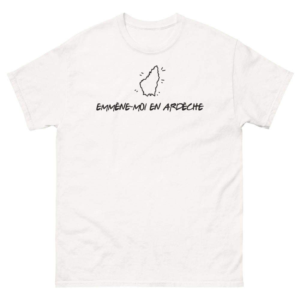 T-shirt Ardèche blanc - Emmène-moi en Ardèche