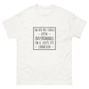 T-shirt Aveyron blanc - On n’a pas choisi d’être Aveyronnais