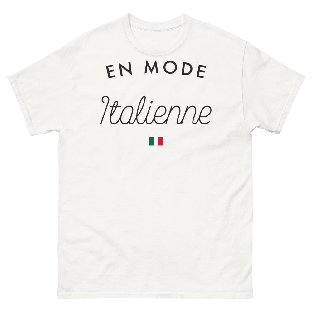 T-shirt Italie blanc - En mode relax avec humour