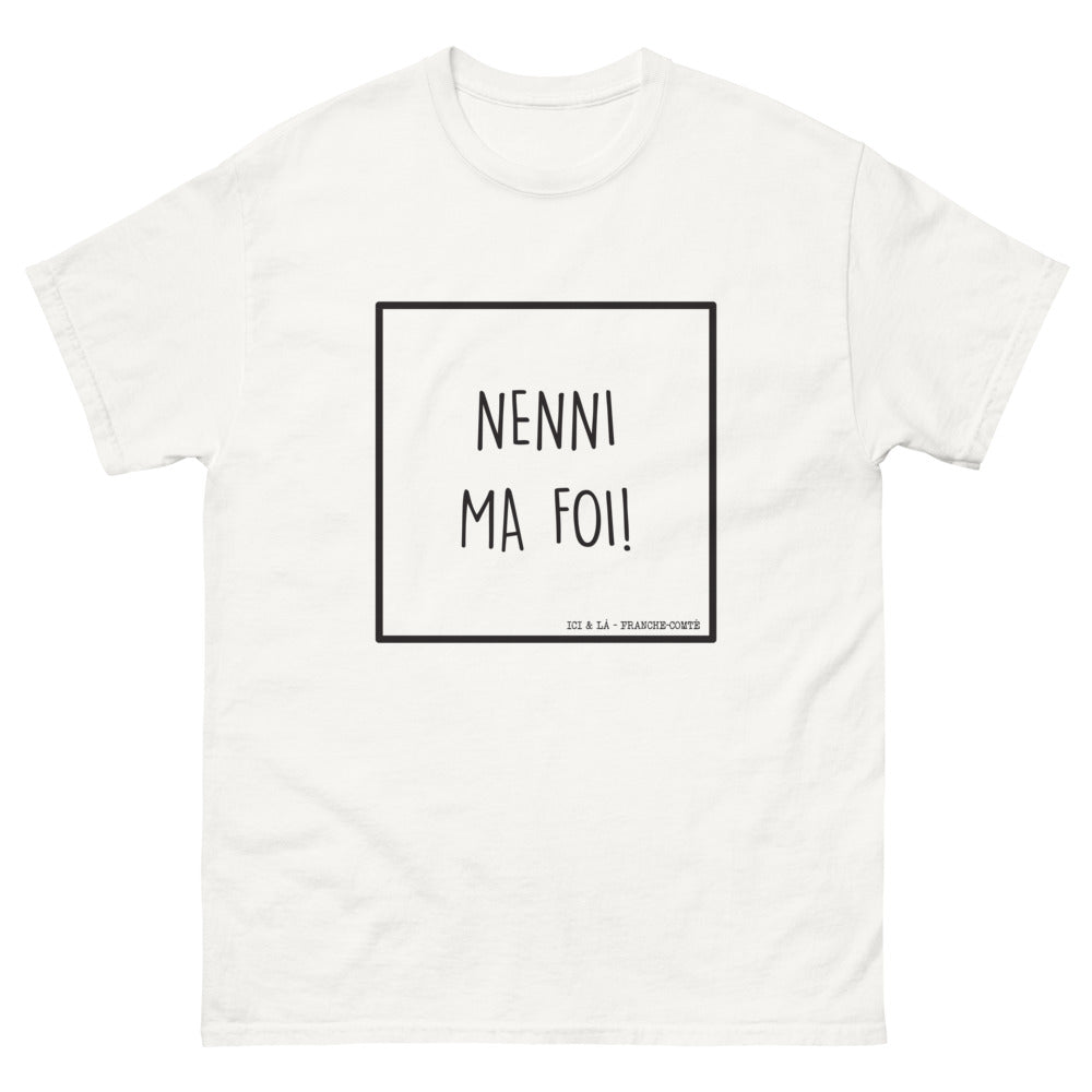 T-shirt Franche-Comté blanc - Nenni ma foi, fierté comtoise