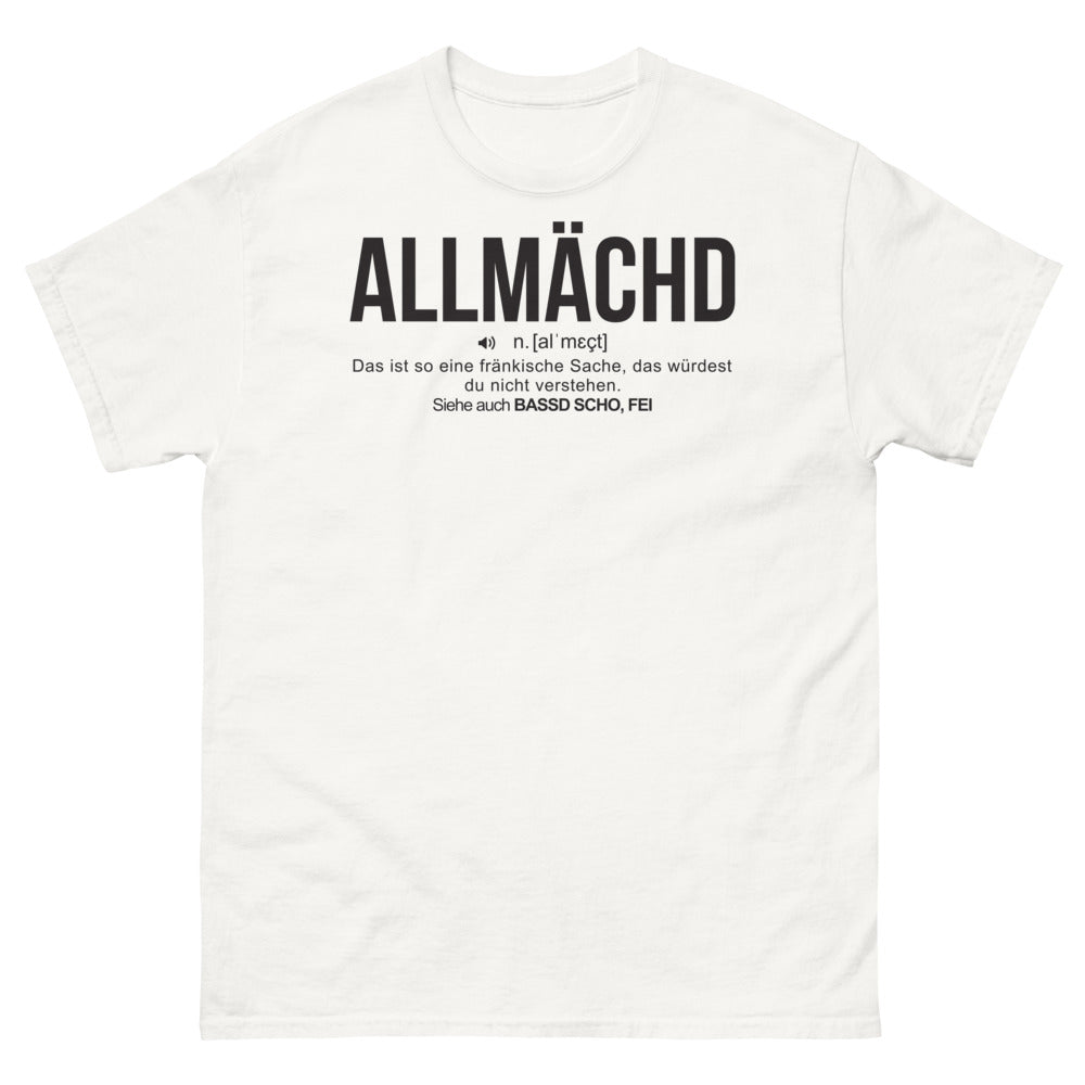 T-shirt Franconie blanc - Allmachd-n-almecht, fierté locale