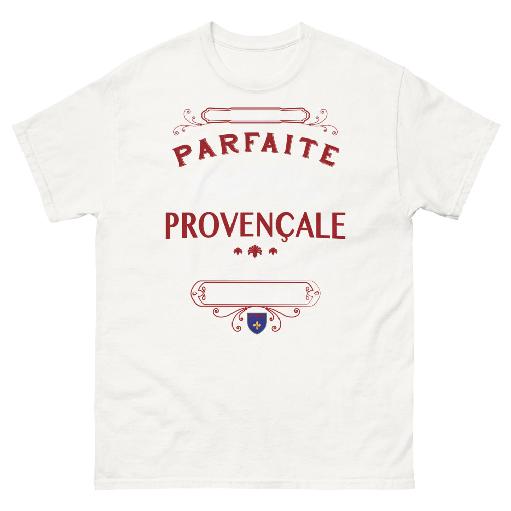 T-shirt Provence blanc - Je ne suis pas parfaite mais je suis provençale